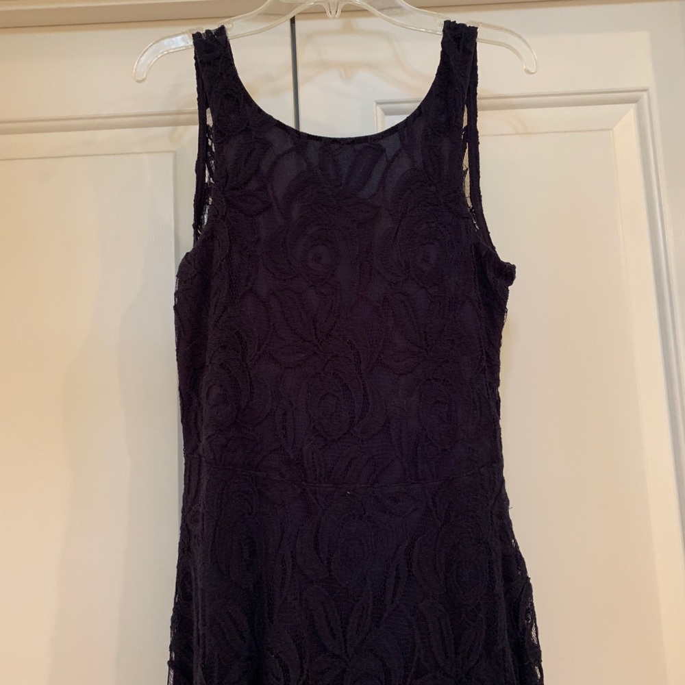 Navy lace dress